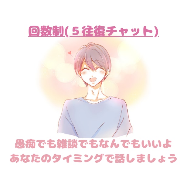 誰にも言えないお話、5往復チャットでお聞きします ゆっくり会話したい、即レスチャットが苦手、そんなあなたへ イメージ1