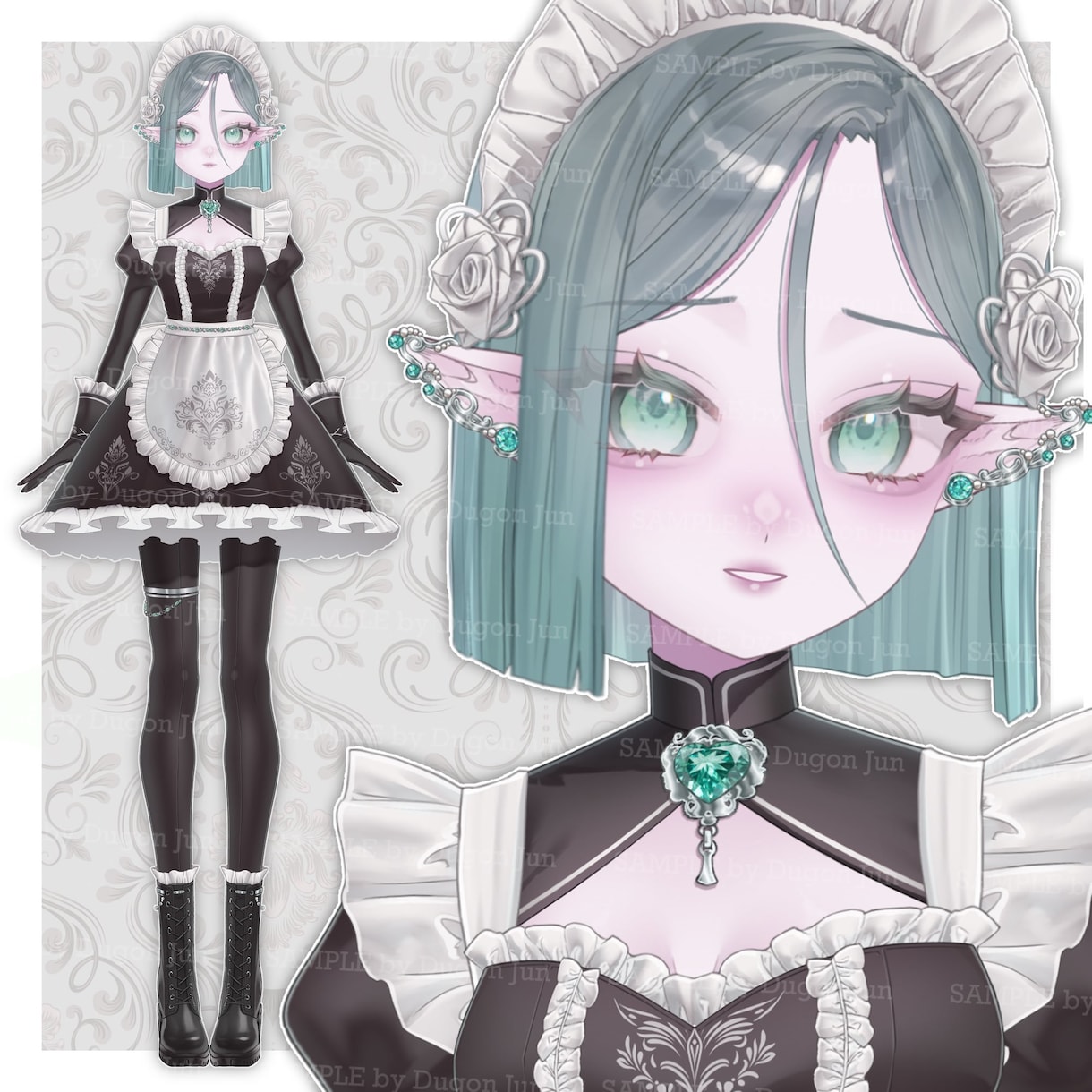 透明感抜群！VTuberモデル全工程制作いたします 透明感のあるイラストであなただけのモデルを制作いたします！ イメージ3