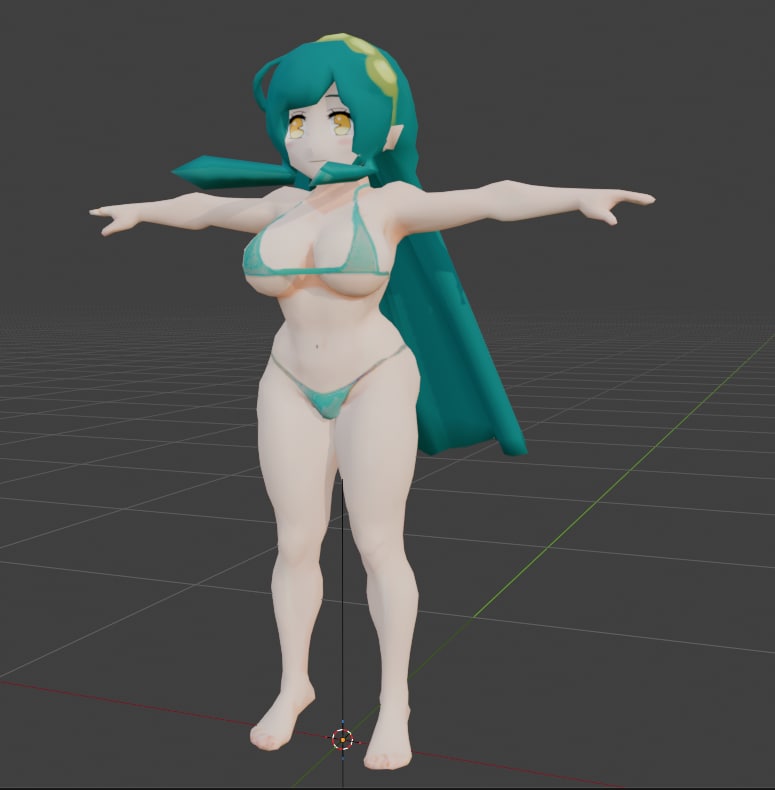 Blenderで3Dキャラクターを制作いたします アニメ調中心，Mixamo対応リグ・ウエイト付けまで対応 イメージ2