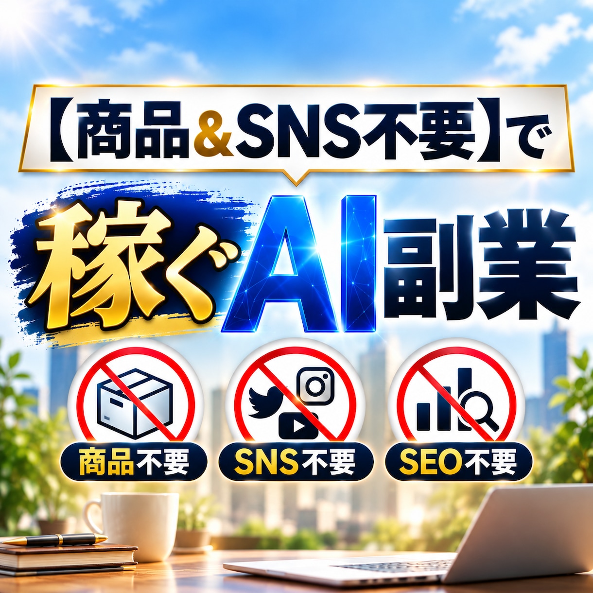 新商品【商品＆SNS不要】で稼ぐAI副業を教えます 【10/31 値上】副業初心者＆ノウハウコレクターを強力応援 イメージ1