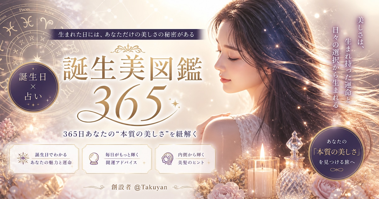 誕生日占い3日分をオリジナルPDFでお届けします 自分や家族、大切な人の誕生日を3つ選べます イメージ1