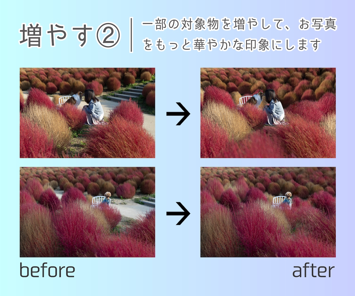 Photoshopで画像加工/レタッチ編集します 写真の切り抜き＆明るさや色彩調整＆不要物削除が必要な方に イメージ6