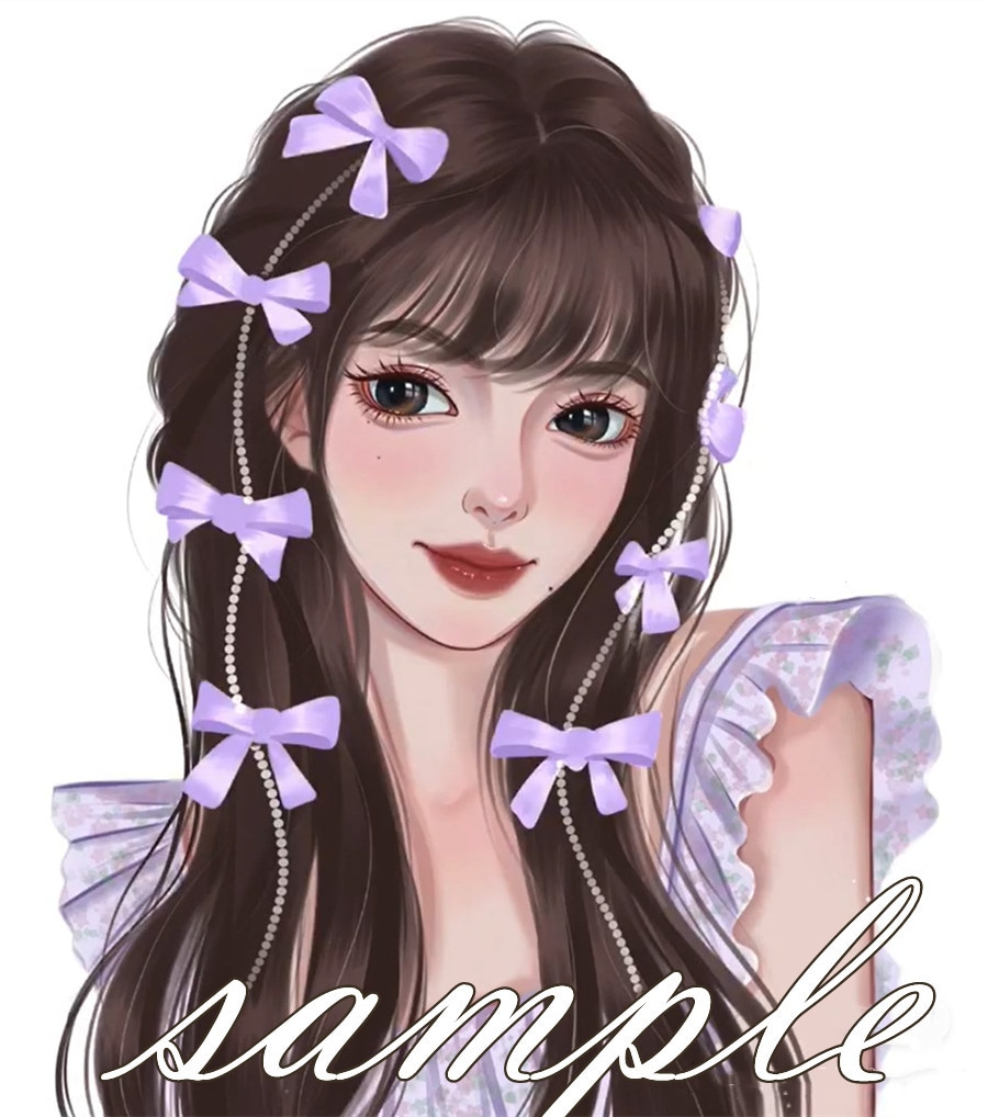 綺麗な夢絵/SNSアイコン/似顔絵を描きます ２種類違う雰囲気のタッチがあります！お好みのイメージを！ イメージ4