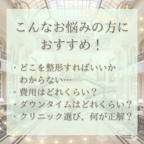顔写真から美容整形コンサルをさせていただきます 美容整形について私の整形経験を基にアドバイスします！ イメージ2
