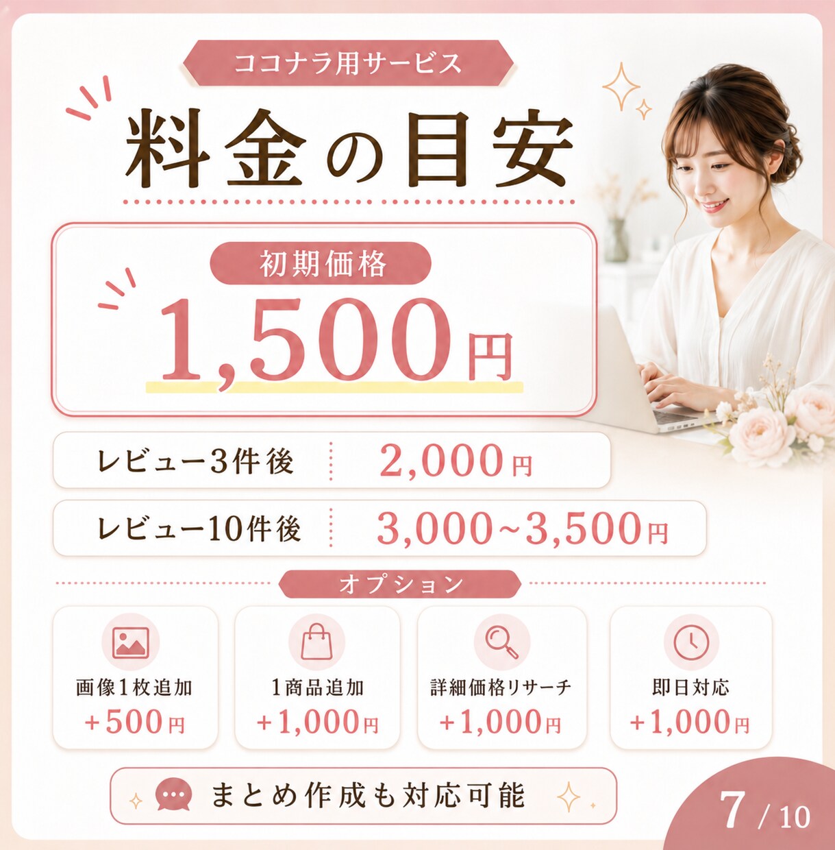 メルカリ用画像と文章を作ります 出品作業をラクにします！！！！ イメージ7
