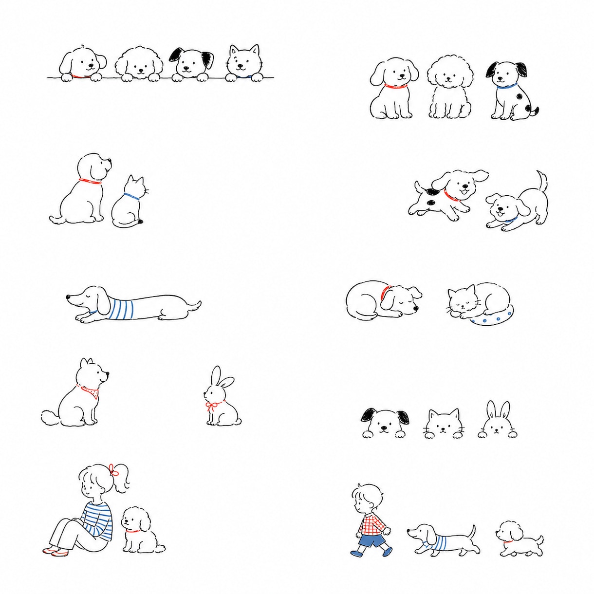シンプルな動物・人物・食べ物などの挿絵作成します まずはお試しでご依頼してみたい方へ！お気軽にご相談下さい。 イメージ2