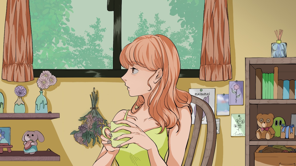MVイラストやアイコンなどオリジナルの絵を描きます 可愛い系、カッコイイ系、不気味系など色々な絵柄で描きます。 イメージ7