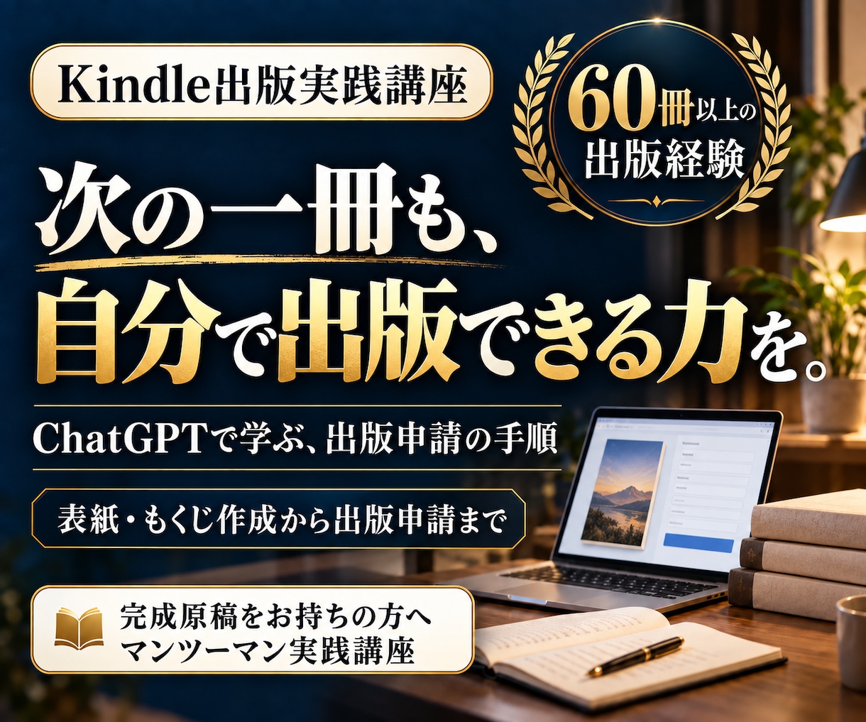 Kindleで自分で出版する力を育てます 60冊以上の出版経験から学ぶ、表紙作成から出版申請 イメージ1