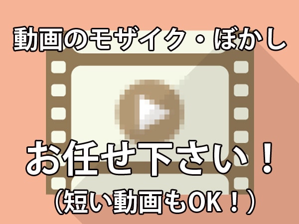 動画の面倒なモザイク処理を承ります 10分までの動くモザイク（1個）処理 イメージ1