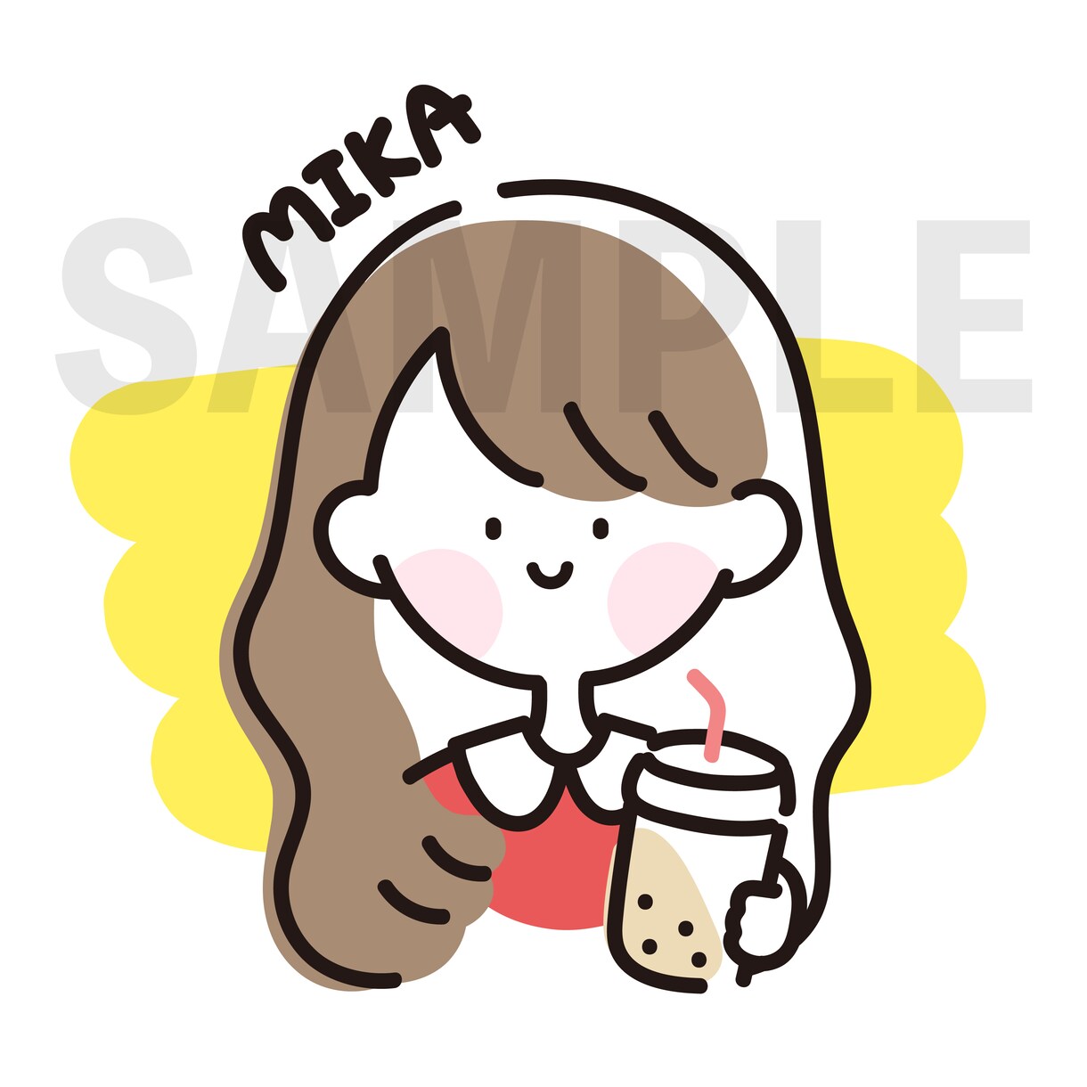 ゆるいオリジナル似顔絵アイコン描きます YouTube/SNS/ブログでも使えるかわいいイラスト！ イメージ4