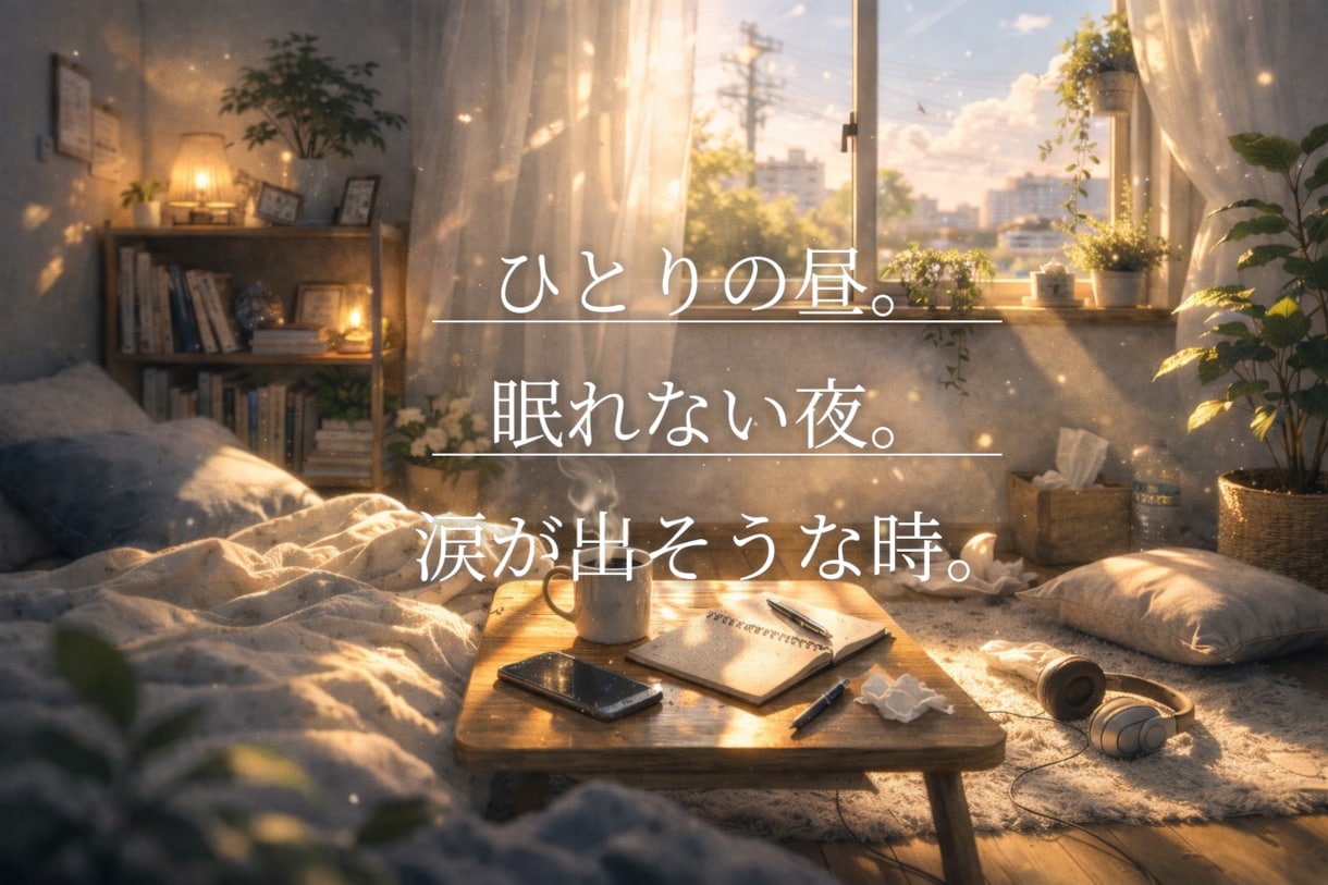 不安で苦しい今。静かな癒し声で寄り添います 気持ちがほどけるまで、そっとそばに。素直になれる時間を。 イメージ2