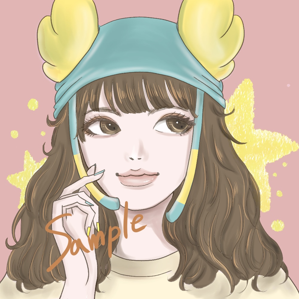おしゃれなアイコンイラスト描きます 写真を元に、雰囲気のあるアイコン用イラストを作成します。 イメージ2