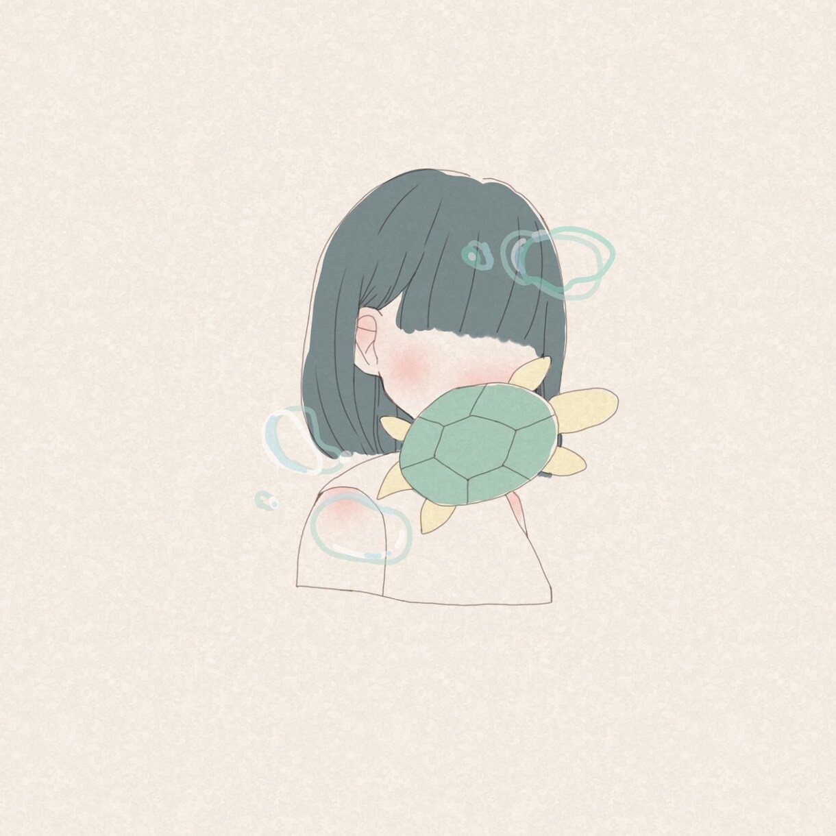 あわい、表情を描かないイラスト・アイコンを描きます ご依頼主様の世界観をイラストに イメージ4