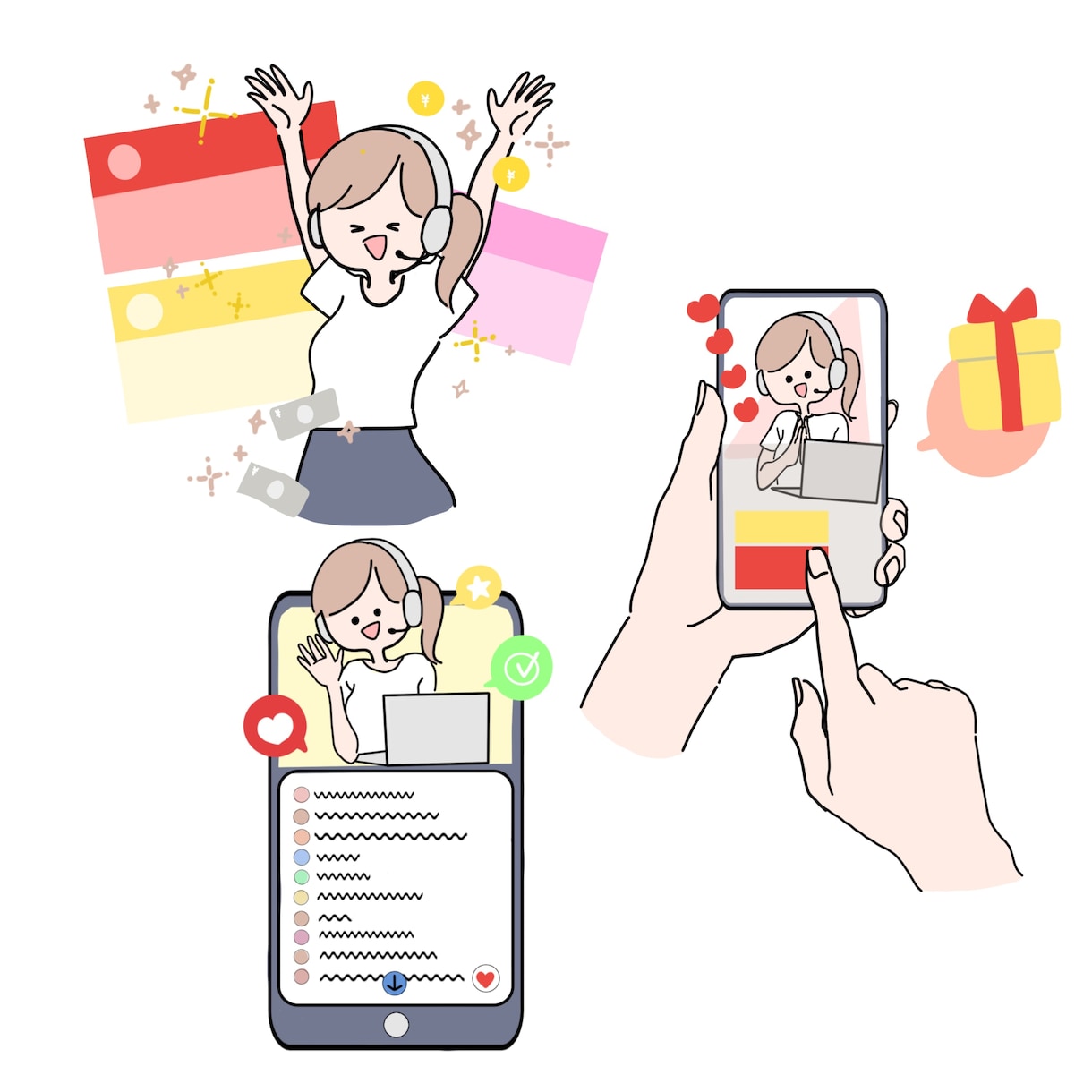 シンプルオシャレな使いやすいイラスト描きます シンプルオシャレなカットイラスト！ビジネスや美容医療にも イメージ4