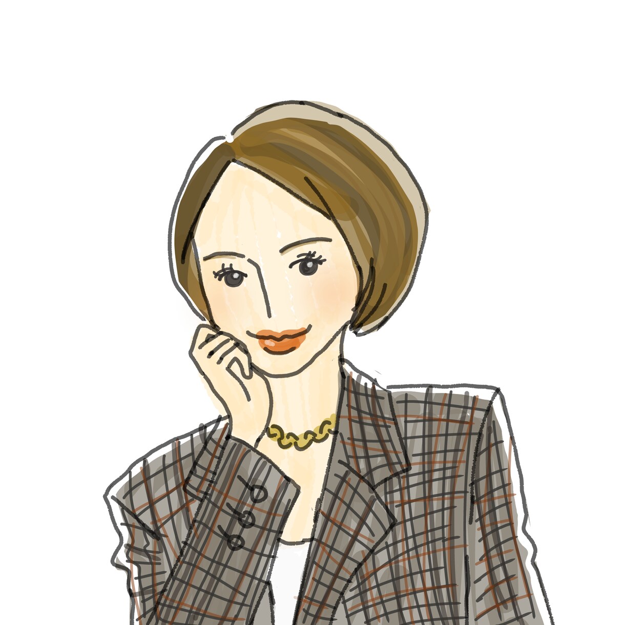 デフォルメ似顔絵描きます オシャレでシンプルなイラストであなたの似顔絵描きます イメージ5
