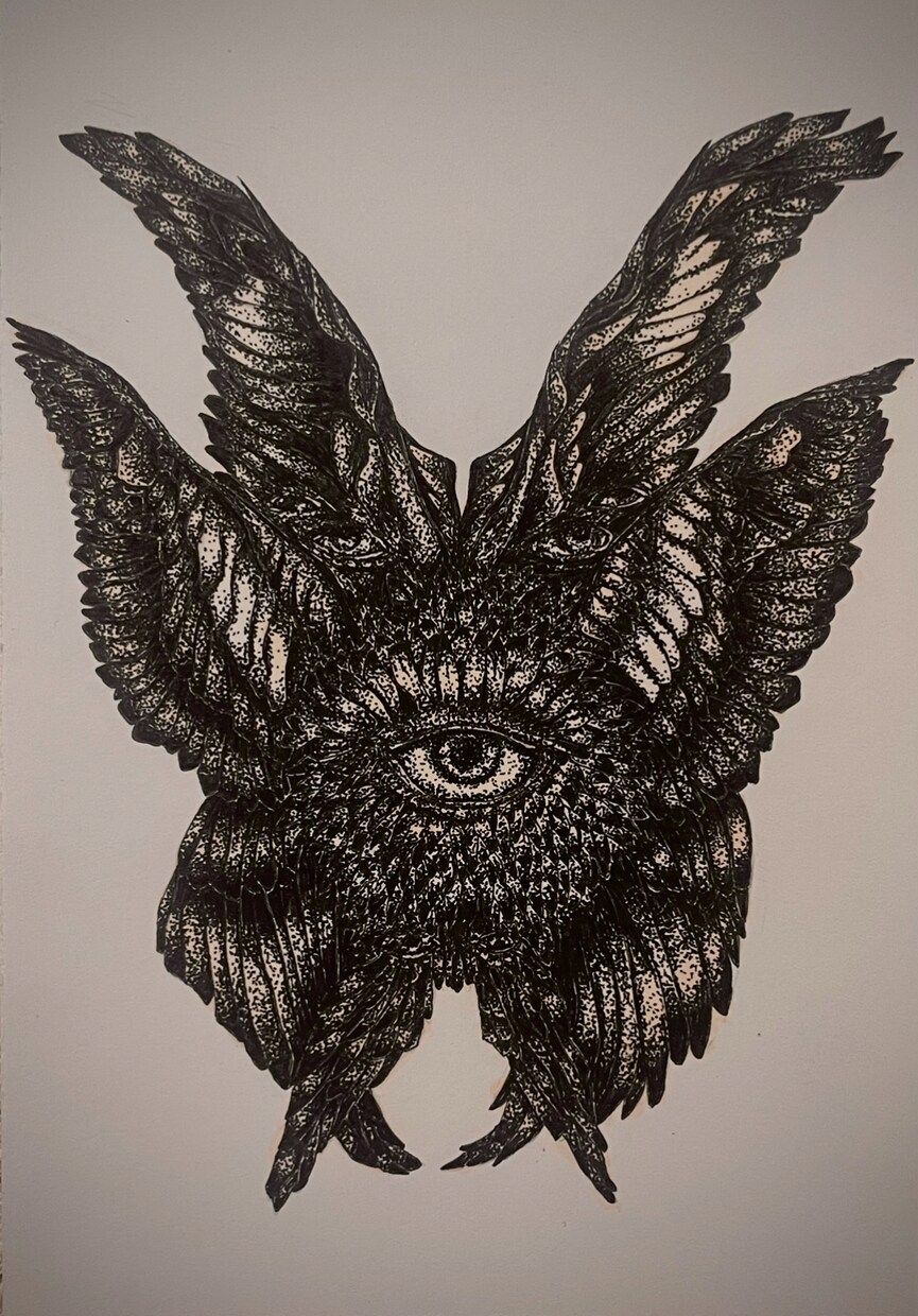 モノクロで天使などの鉛筆画を描きます お部屋に飾れる様な絵を描きます イメージ6