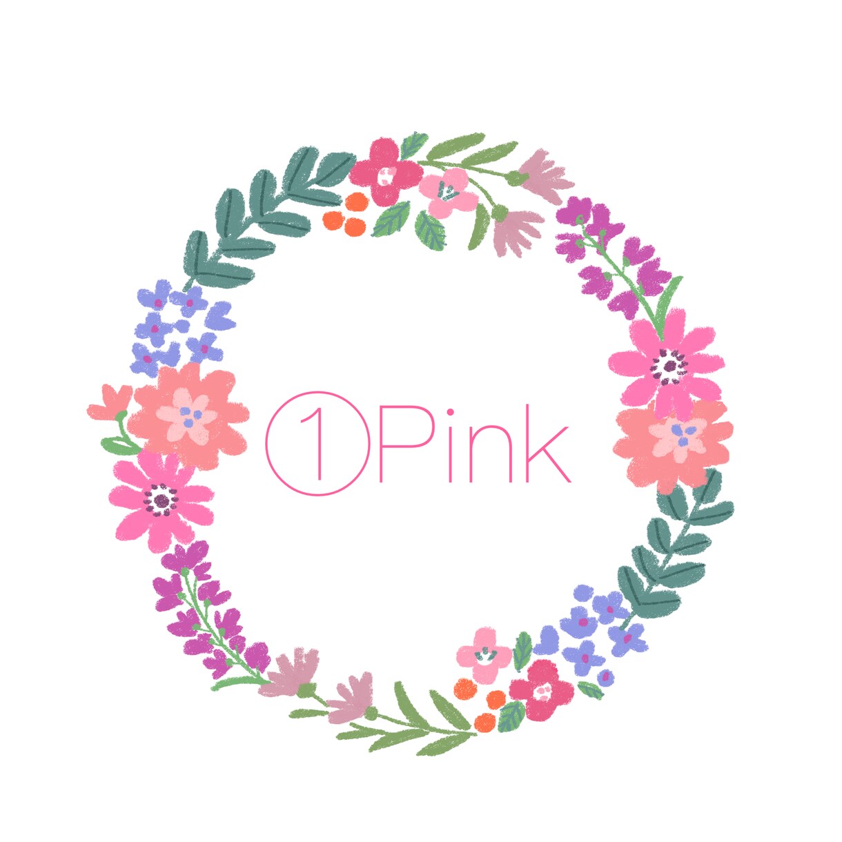 SNSアイコン用　お花いっぱいの似顔絵お描きします 商用利用ok！　＋500円で人物・小物追加可！ペットも歓迎！ イメージ5