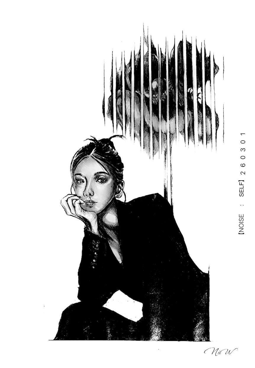 余白/躍動：アナログのペンシル画を描きます 余白と躍動を描くpencil drawing。 イメージ3