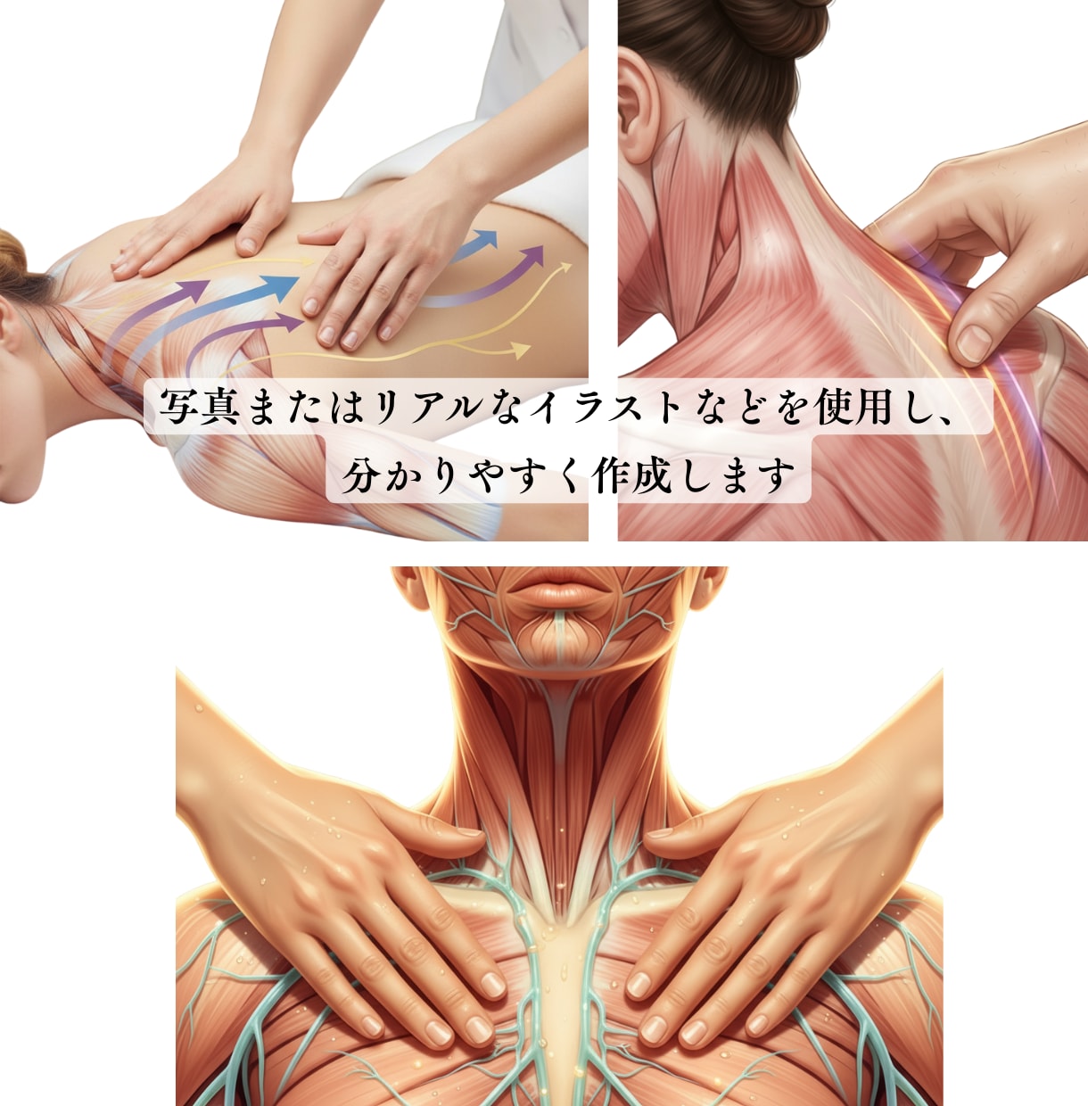 あなたのサロン専用オーダーメイド施術マニュアルます 元芸能人専属の技術を凝縮✶あなたのサロン専用手技テキスト作成 イメージ2