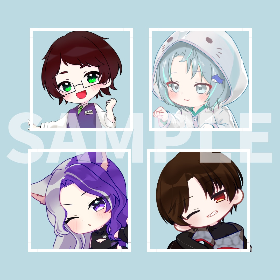 かわいいSD・ミニキャライラスト制作します 切り抜き、配信、アイコンにもお使いいただけます！ イメージ3