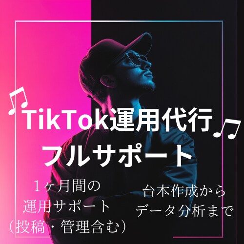 TikTok運用フルサポートします TikTokアカウントをフルサポートします イメージ1
