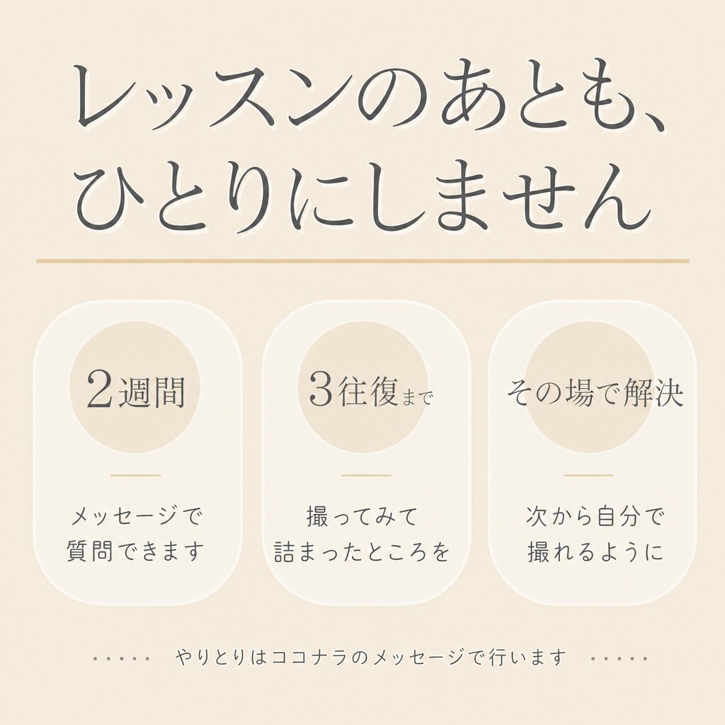 スマホ商品撮影と基本編集を90分で教えます 撮影から編集まで90分＋2週間サポート付き イメージ4