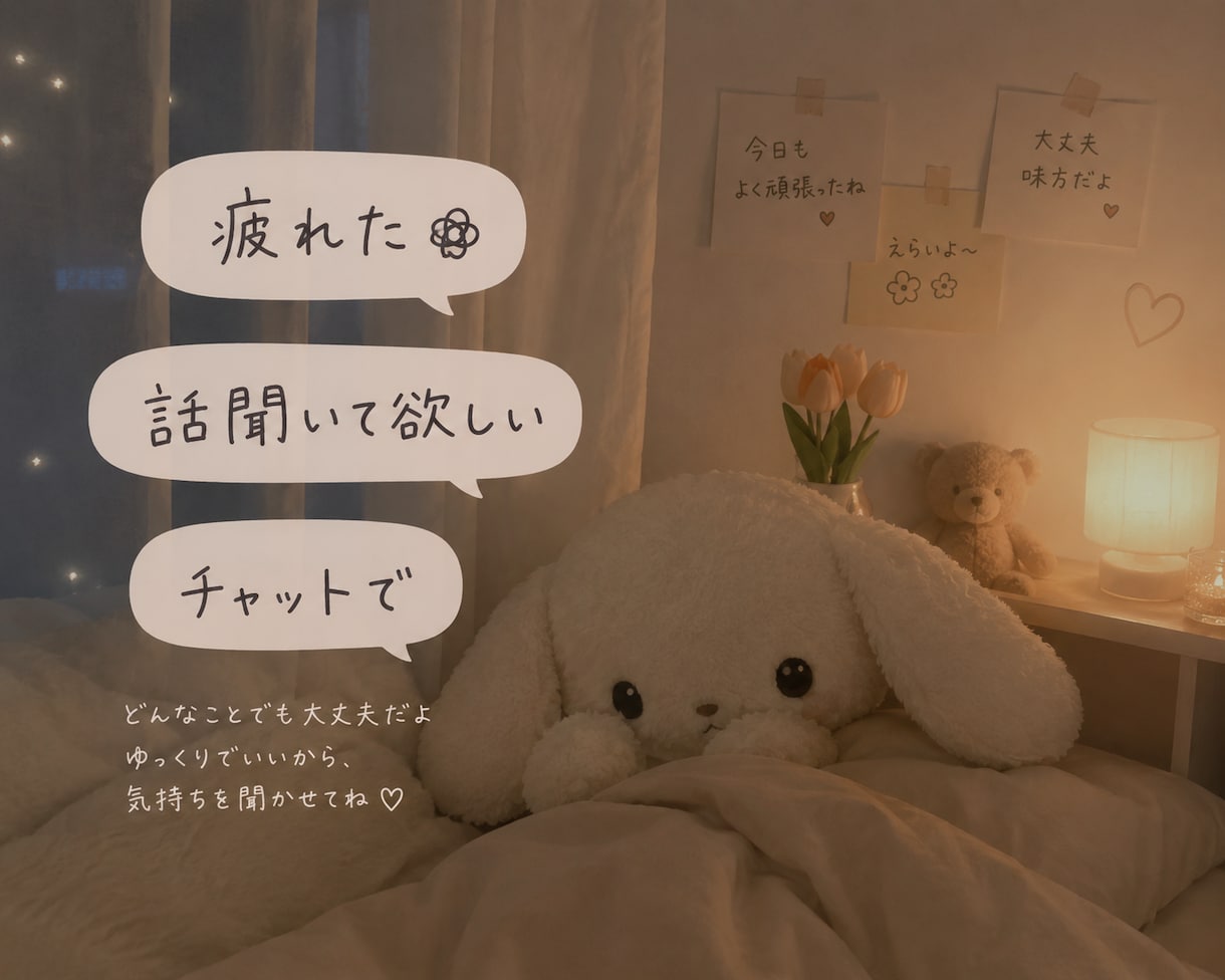 ゆっくり話しましょう。どんなお話でも聞きます 日々不満や不安たくさんありますよね。話すと楽になるはずです。 イメージ1