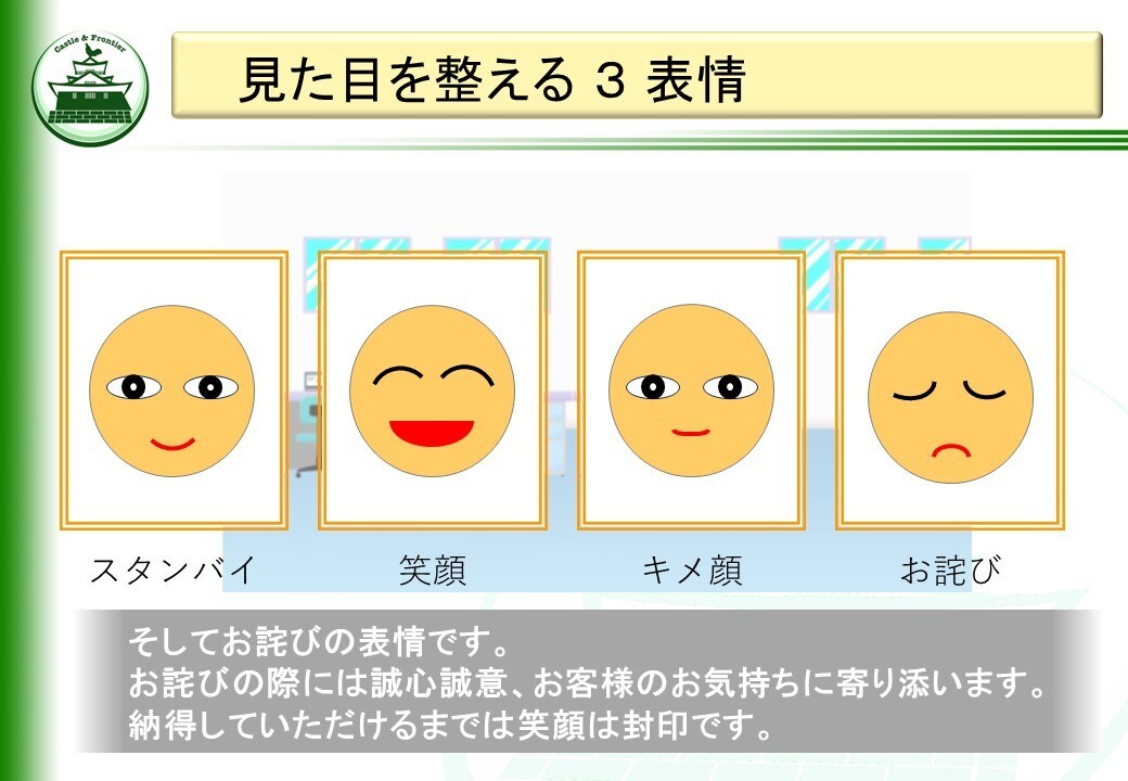 新人研修(挨拶・自己演出編)を提供いたします そのままでも使える台本付きパワーポイントデータです。 イメージ10