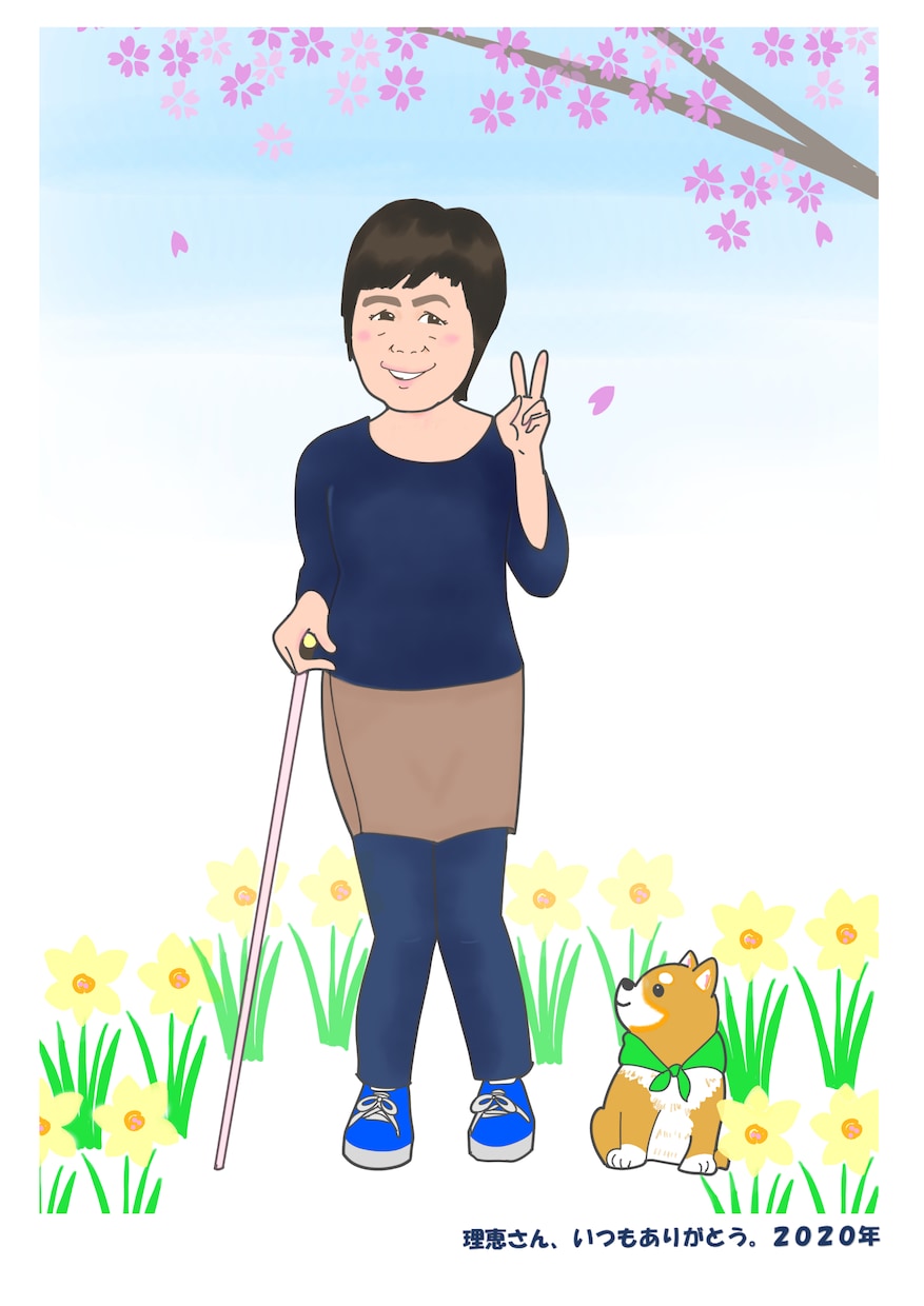 お部屋に飾れる似顔絵を作成いたします プレゼントとしても★思い出を形にしませんか？ イメージ9