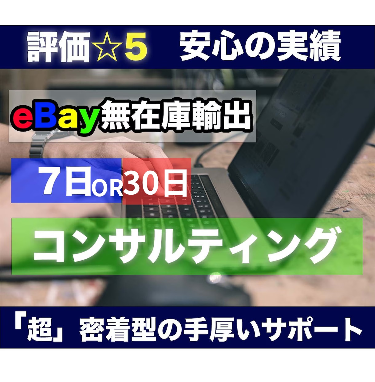 eBay輸出、密着コンサルします 経験に基づく実践的な指導であなたのeBay成長させます！ イメージ1