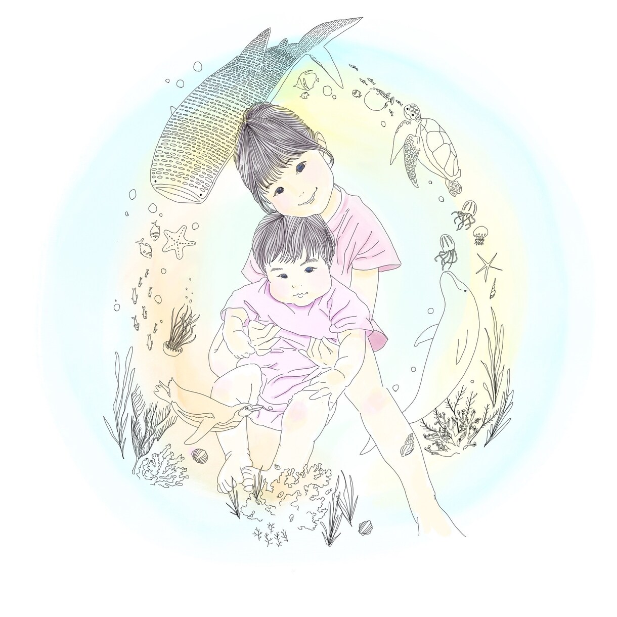 写真をベースに似顔絵イラストを描きます プレゼントもオススメ！お気に入りの写真をイラストに！ イメージ2
