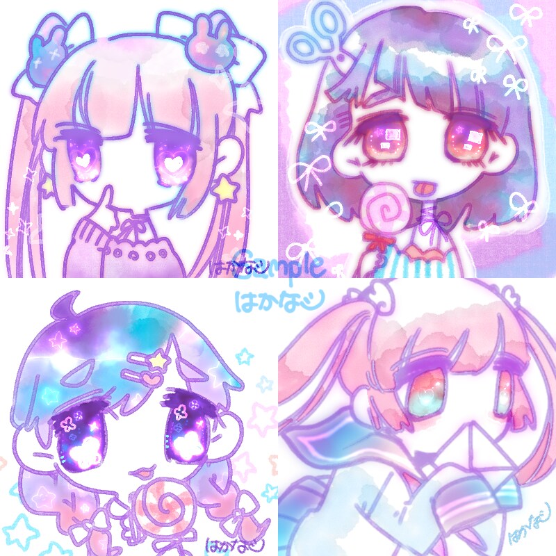 追加料金なし☆ゆめかわいいイラスト描きます ゆめかわいいイラストが今すぐ欲しい方にオススメです☆ イメージ2