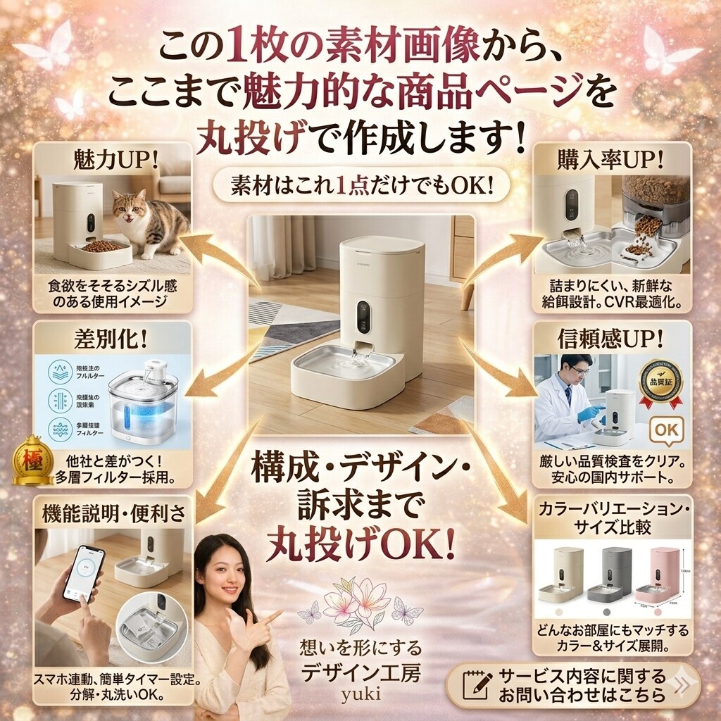 他社と差をつける魅力。伝わり選ばれる画像制作します 商品の魅力を引き出す画像作成。(メイン1枚、サブ画像6枚) イメージ5