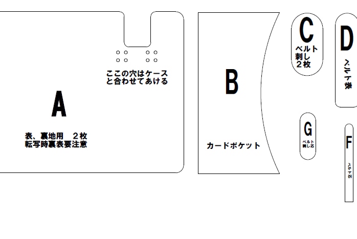 レザークラフトの型紙を電子化します あなたが手書きで作成された型紙をPDFにして保存しませんか？ イメージ5