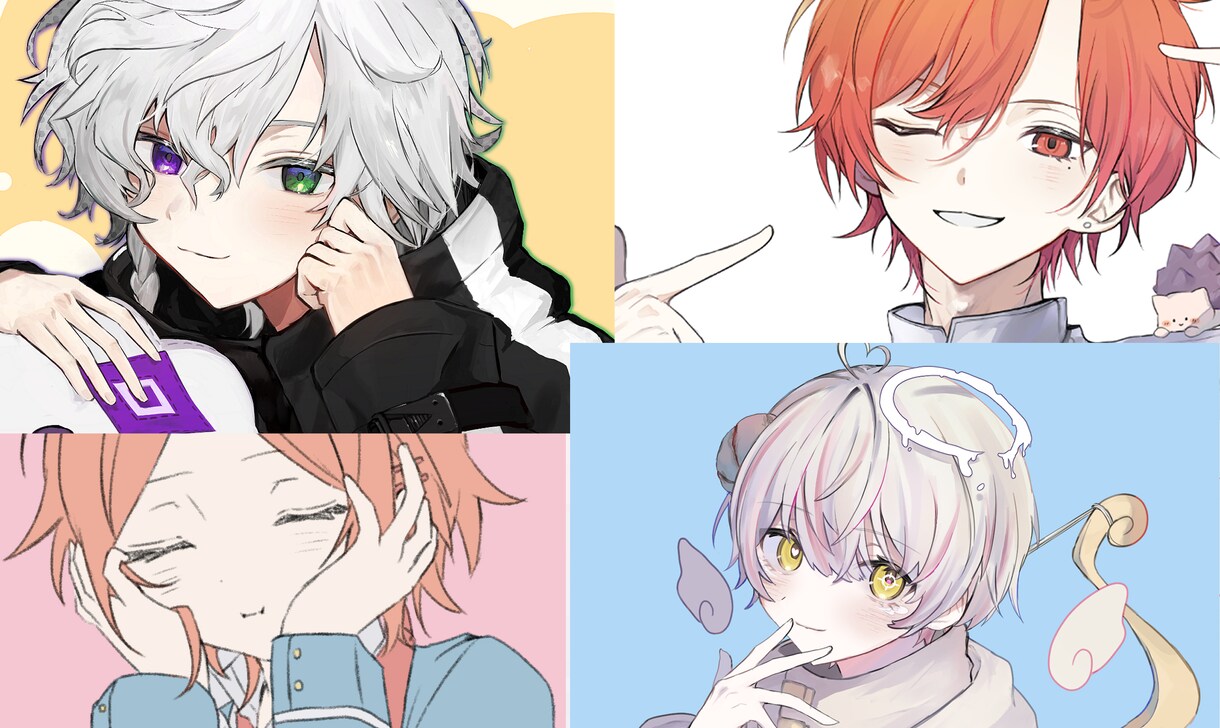 歌ってみたサムネ、グッズ、配信用イラスト描きます 一枚絵描きます！お気軽にご相談ください イメージ1