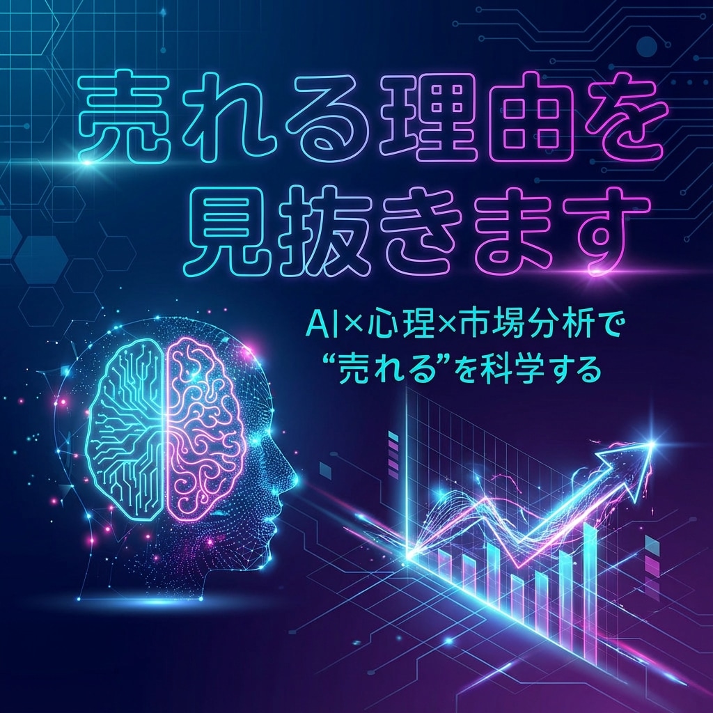 売れる理由を見抜きます AI×行動心理で「売れる理由」を解明 イメージ1