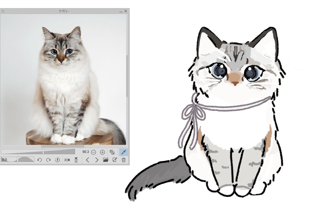 愛猫ちゃんのイラスト描きます ！デフォルメ化して、かわいくキャラクターデザイン！ イメージ4