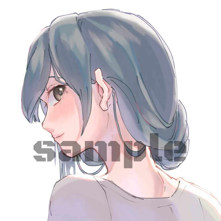 SNSアイコンイラスト描きます 自分のイメージしたアイコンイラストを使いたい方へ！ イメージ1