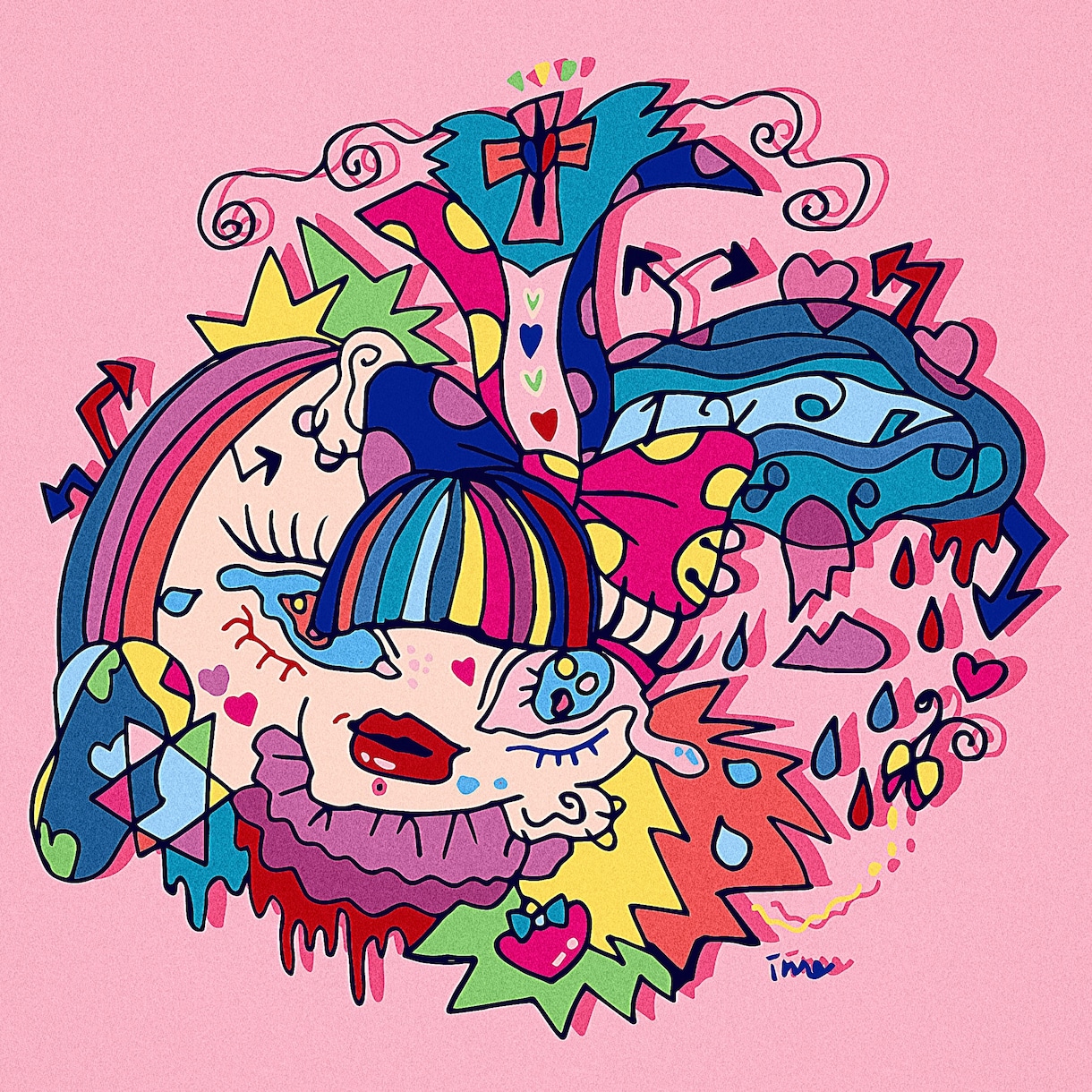独特な世界観/カラフルポップなイラストを制作します 完成までのお楽しみ！あなただけのために描きます。 イメージ2