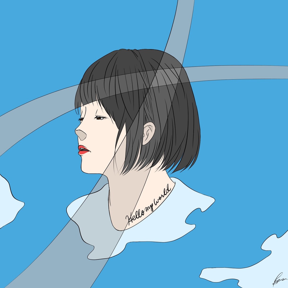 SNSのトプ画に使用出来るイラストを販売しています トプ画探しでお困りのあなたへこの機会に是非 イメージ4