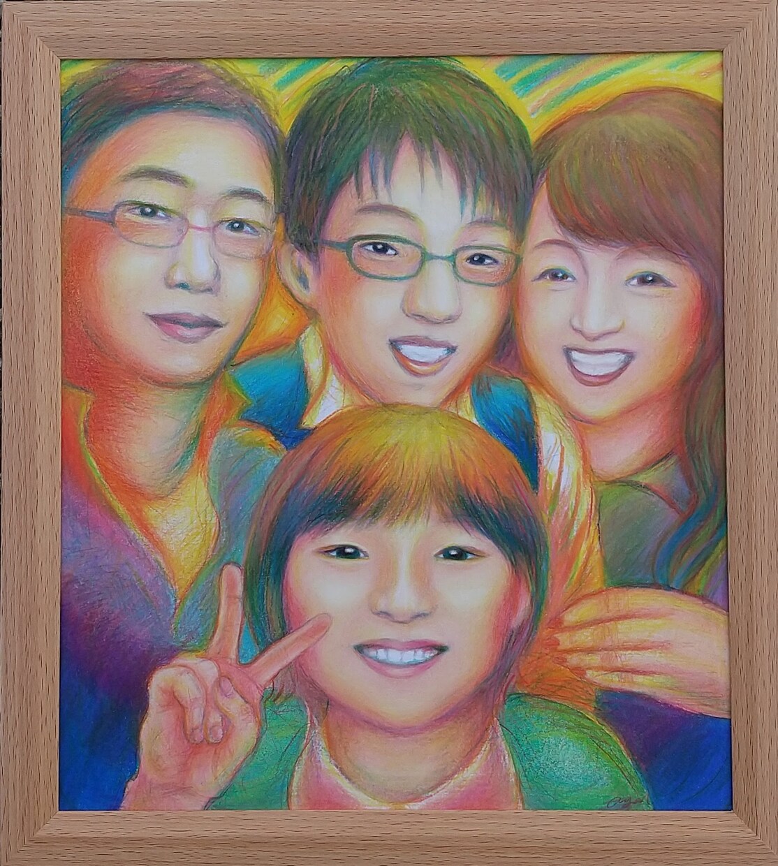 チャネリング似顔絵 魂にコミットした似顔絵描きます 波動上昇サポート似顔絵*色紙orキャンバスで飾れる水彩画 イメージ6
