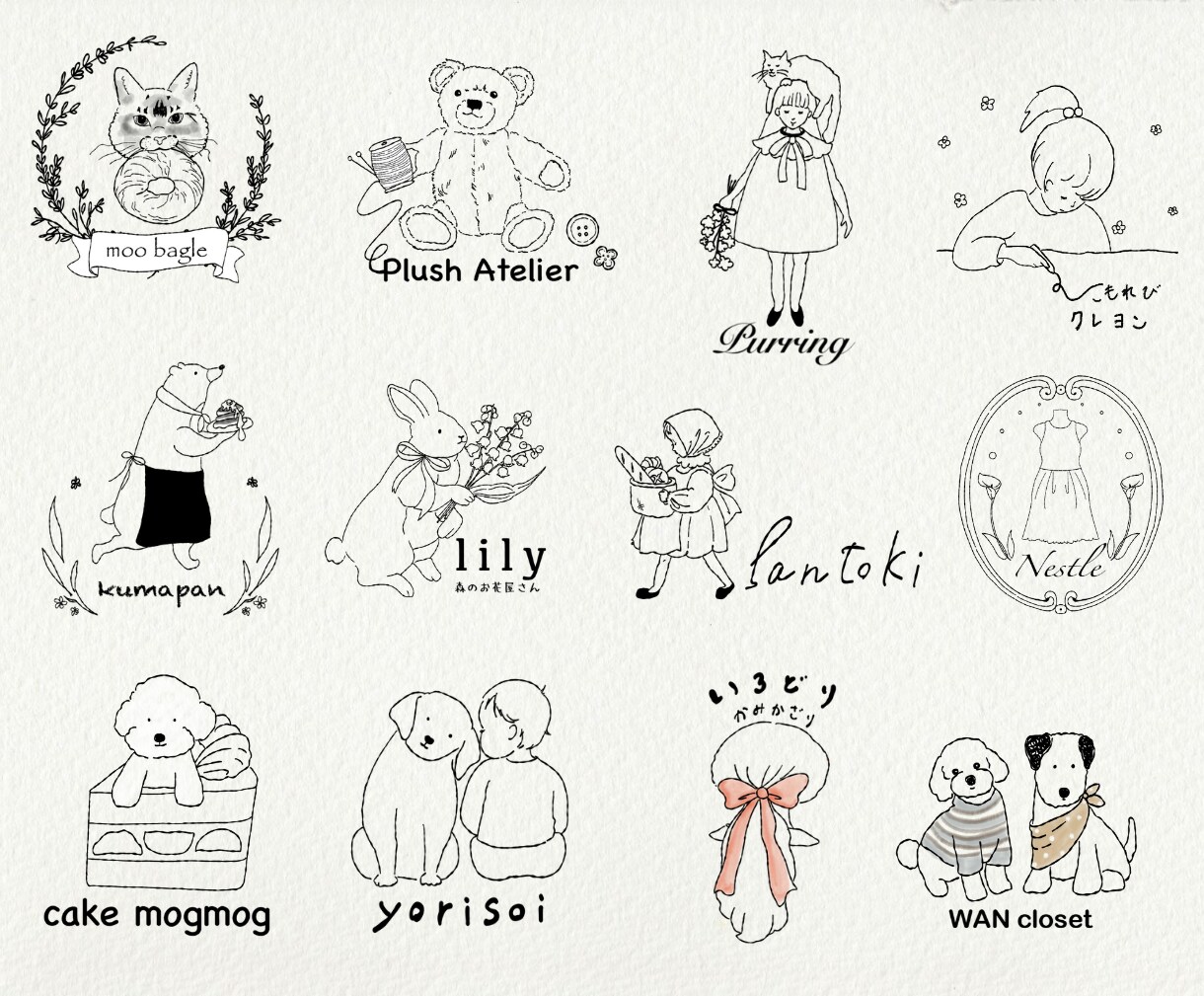 あたたかい絵本のような手書きロゴ作ります 初めての方でも安心なヒアリング（お菓子・カフェ・個人作家様） イメージ8