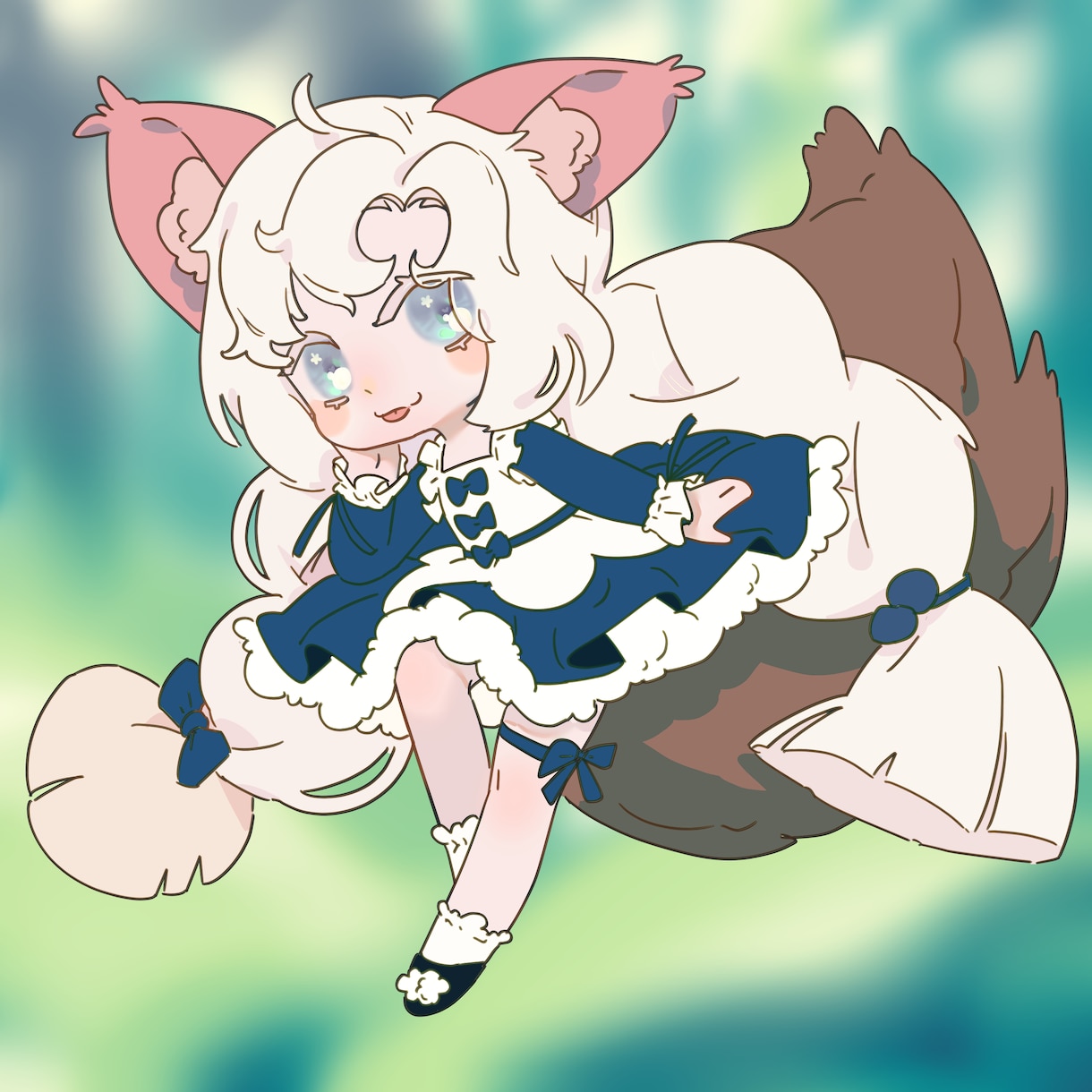 派手なロリータ服の可愛いミニキャラクターを描きます 国内外で経験がある現役イラストレーターが描きます！ イメージ1