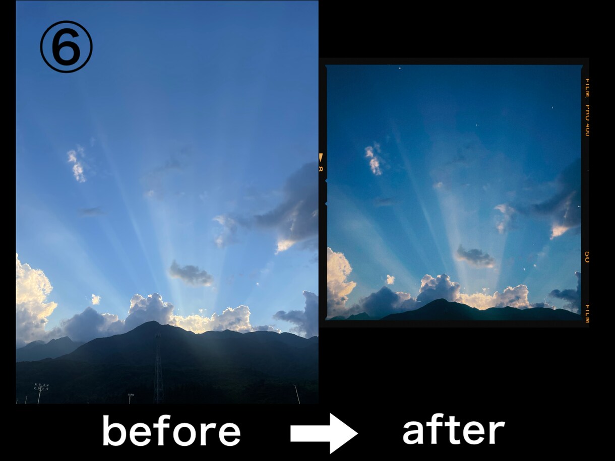 思い出の写真や画像をエモく加工します フィルムカメラで撮ったよなレトロな写真に加工します イメージ6