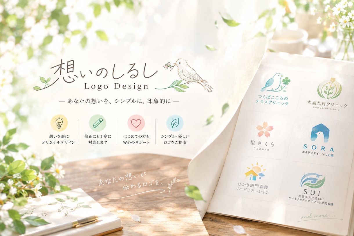 長く使いたくなるロゴデザイン作成致します まだ言葉にならない想いも、一緒に形に イメージ1