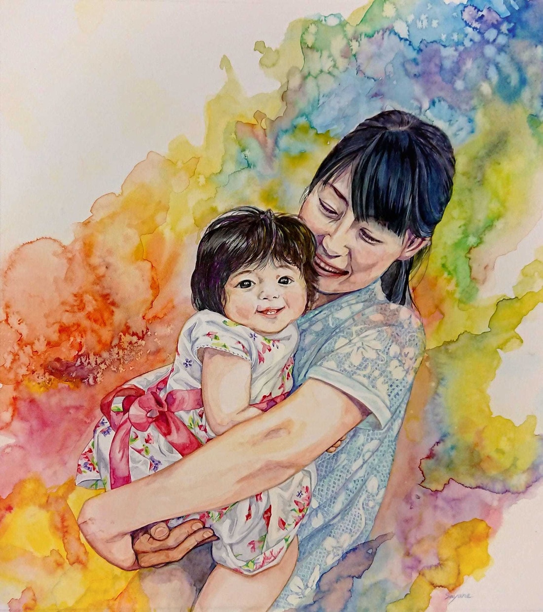 原画でお渡し！手描きで似顔絵作成します 写真よりも思い出に残る一枚絵を【送料込み！】 イメージ3