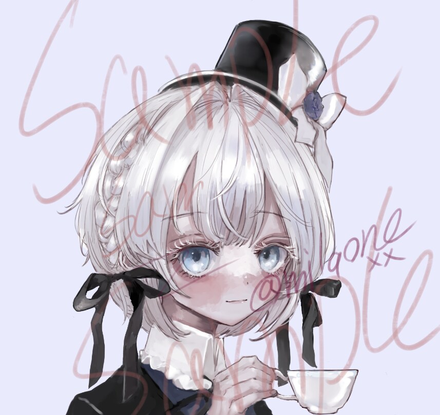 雰囲気のあるアイコンや一枚絵などお描きします 可愛い系から耽美系までお描きできます！ イメージ5