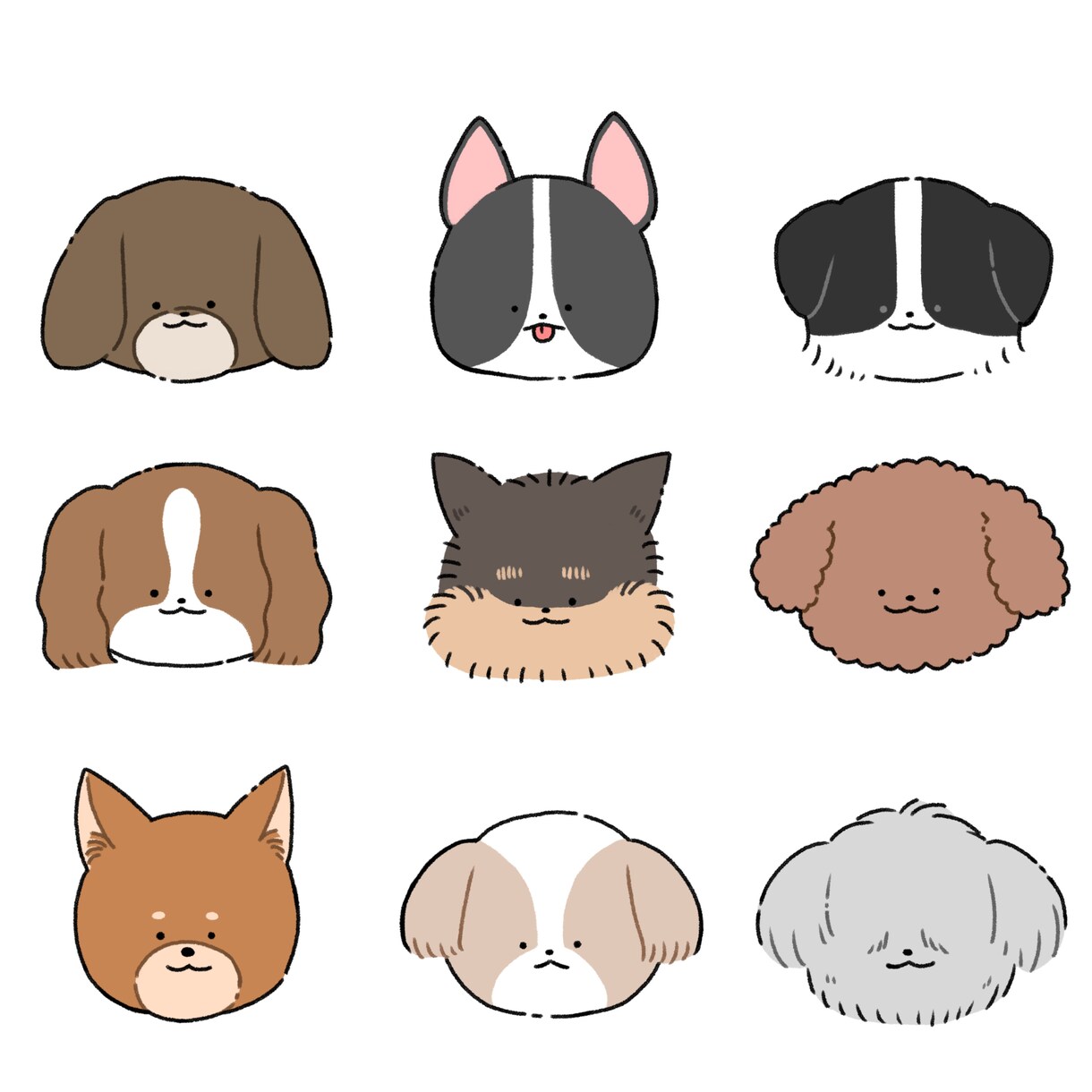 ワンちゃんのイラスト制作します 似顔絵も可！ご希望に沿いながら制作いたします。 イメージ3