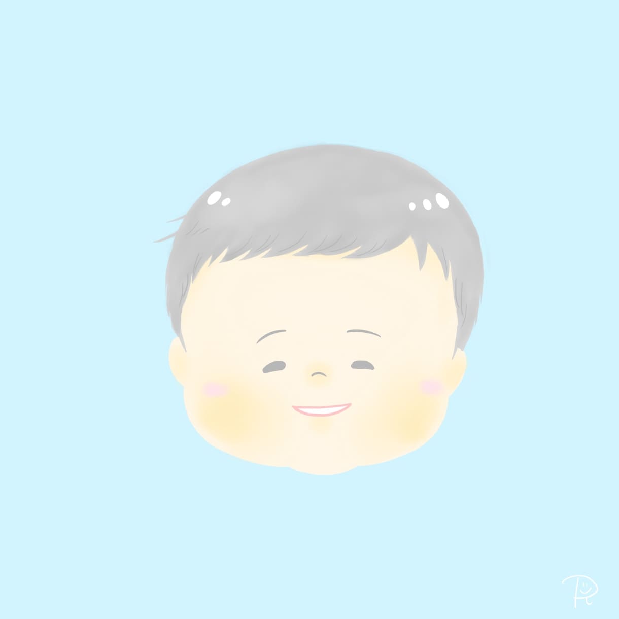 パステルカラーの優しい似顔絵アイコンをお描きします 主線なしイラストでふんわりやわらかい似顔絵で仕上げます☆ イメージ1
