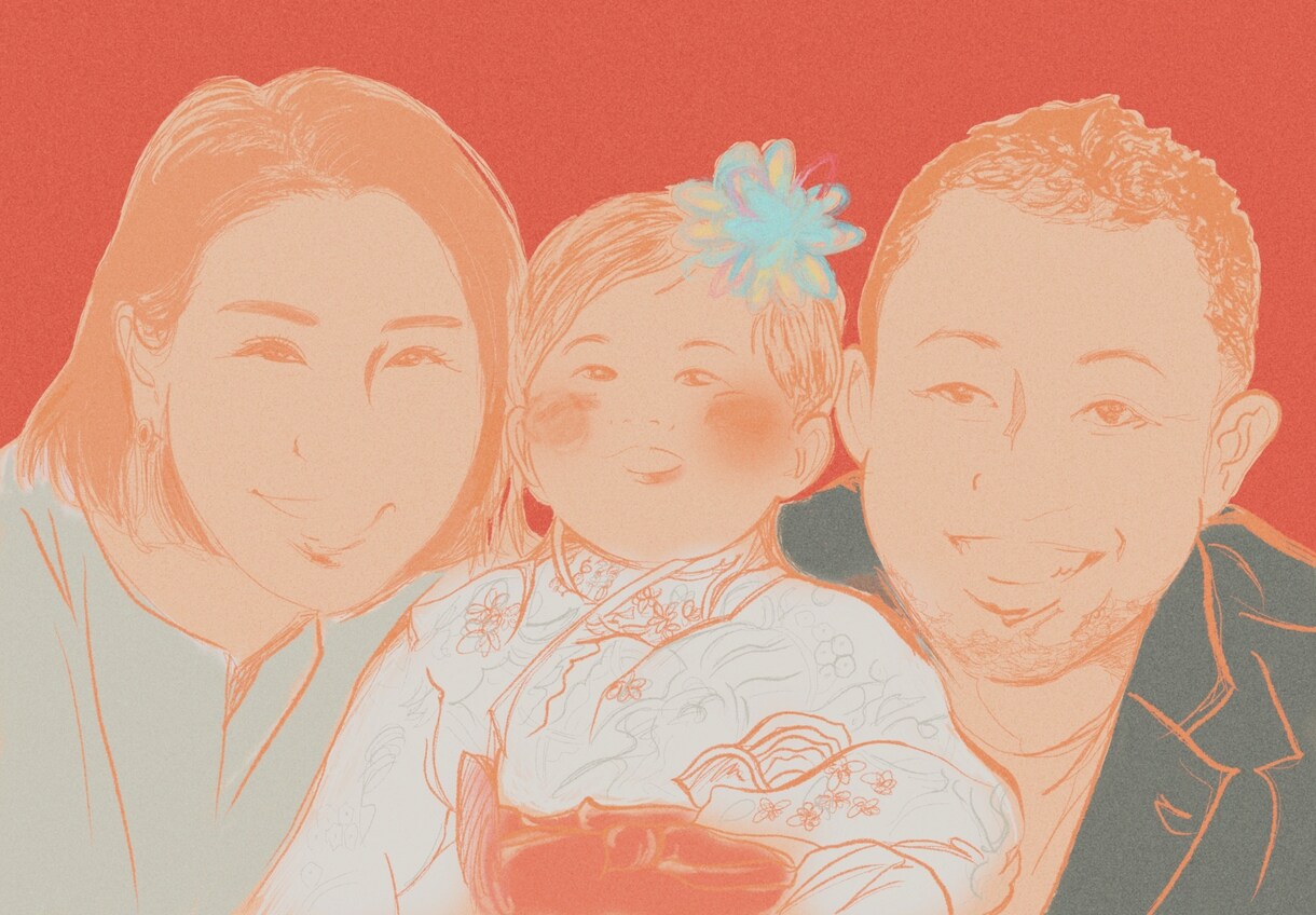 写真とは一味違う◎オシャレな似顔絵描きます ◎お気に入り写真を元に◎簡単オーダーメイド◎プレゼントにも◎ イメージ3